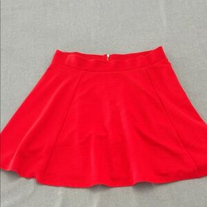 H&M Bright Red Skater Skirt